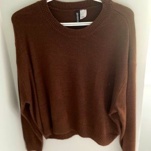 Chocolate brown knit sweater